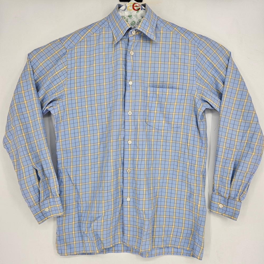 Ermenegildo Zegna Shirt Mens Medium Button Down Long Sleeve Casual Preppy